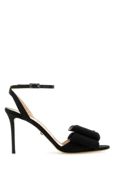 Mach&mach Sandali Le Cadeau In Raso Nero Donna In Black
