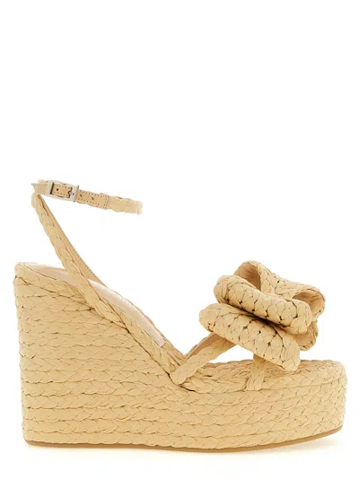 Mach&mach Mach & Mach 'le Cadeau' Sandals In Neutral