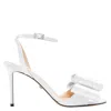 Mach&mach White Ankle-strap Heels In White
