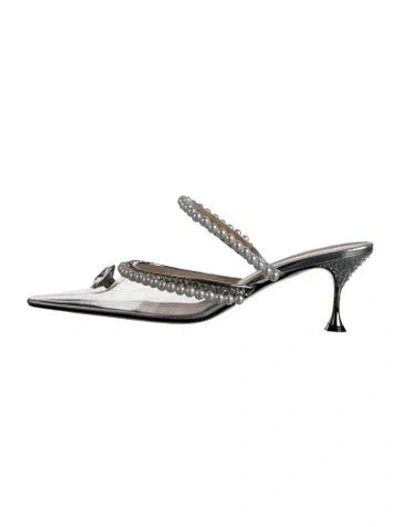 Pre-owned Mach&mach Leather Patterned Mules