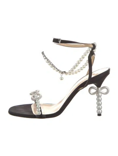 Pre-owned Mach&mach Leather Sandals In Black