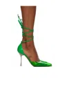 Mach&mach Logo High Heels In Brown