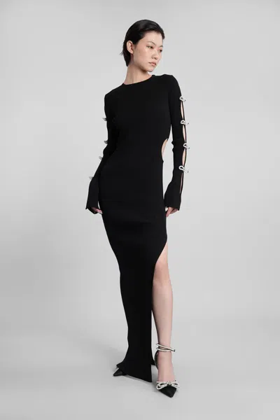 Mach&mach Mach & Mach Long Dress In Black