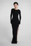 Mach&mach Mach & Mach Long Dress In Black