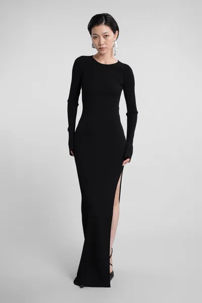 Mach&mach Mach & Mach Long Dress In Black