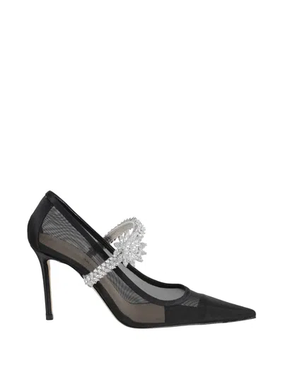 Mach&mach Lotus-flower-jewelled Mesh Pumps In Multi