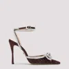 Mach&mach Maroon Pointed Toe Heels In Burgundy