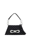 Mach&mach Medium Samantha Polka-dot Pattern Tote Bag In Black