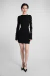 Mach&mach Mach & Mach Mini Dress In Black