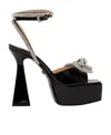 Mach&mach Open-toed Logo High-heeled Sandals In Black