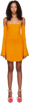 Mach&mach Orange Amelie Minidress In Orange