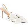Mach&mach Mach & Mach Orchid Slingback Pump In White