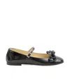 Mach&mach Pair Of Ballet Shoes With Bows And Knots In Black