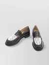 Mach&mach Pearl Embellished Leather Loafers In Black