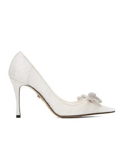 Mach&mach Pointed Bow High Heels In White