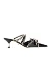 Mach&mach Pointed High-heeled Sandals In Black