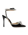 Mach&mach Pointed Knot High-heeled Shoes In Black