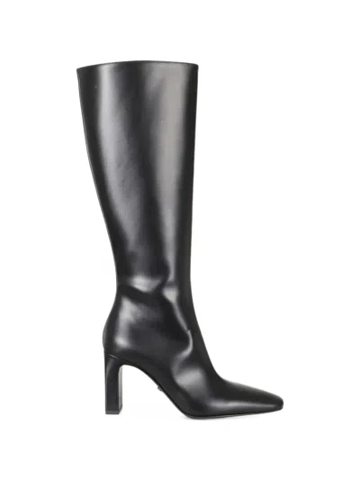 Mach&mach Pointed-toe Knee-high Boots In Black