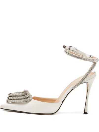 Pre-owned Mach&mach  110mm Crystal Heart Pumps