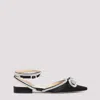 Mach&mach Double Bow Ballerinas In Black