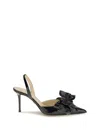Mach&mach 85mm Bow-embellished Slingback Pumps In Black