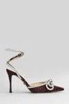 Mach&mach Double Bow 110 Embellished Pumps In Multi
