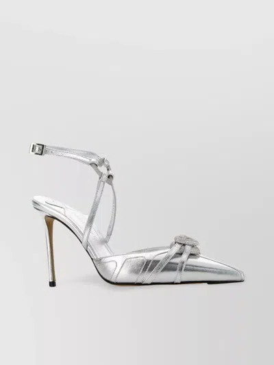Mach&mach Pumps Nappa Leather Metallic Finish In Gray