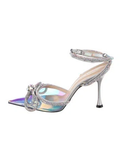 Pre-owned Mach&mach Pvc Bow Accents Slingback Pumps