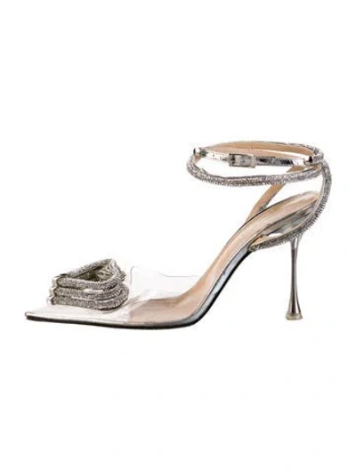 Pre-owned Mach&mach Pvc Crystal Embellishments Slingback Pumps
