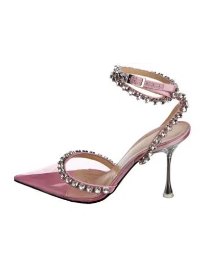 Pre-owned Mach&mach Pvc Slingback Pumps In Pink