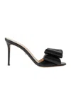 Mach&mach Round-headed High-heeled Sandals In Black