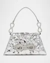 Mach&mach Samantha Bow Mirror Leather Top-handle Bag In Silver