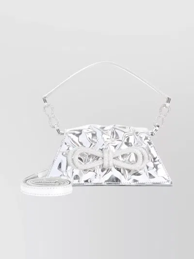 MACH&MACH SAMANTHA DOUBLE BOW SHOULDER BAG