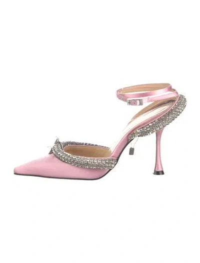 Pre-owned Mach&mach Satin Pumps In Pink