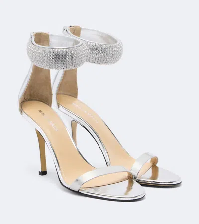 Mach&mach She's A Lady Heeled Sandals In Silver