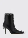 Mach&mach Mach & Mach Crystalized Corset' Ankle Boots In Black