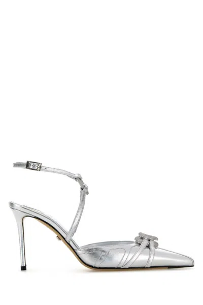 Mach&mach Silver Leather Heels