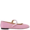 Mach&mach Sirene Faux-pearl Embellished Ballerina Flats In Pink