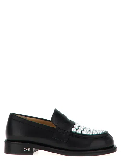 Mach&mach Mach & Mach 'sirene' Loafers In Black