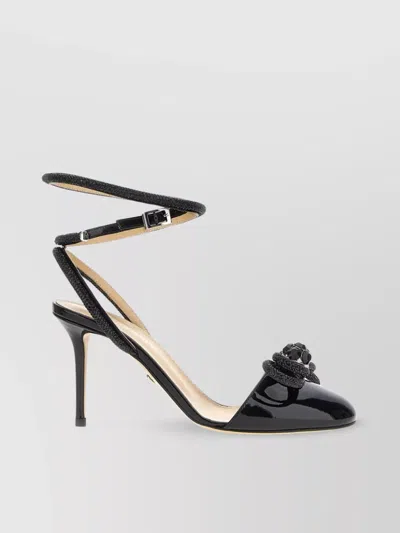 MACH&MACH 'STRAPPY BOW ANKLE STRAP PUMPS'
