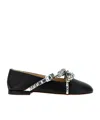 Mach&mach Stud-embellished Ballet Flats In Black