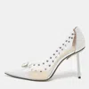 Mach&mach Transparent Pvc And Leather Diamond Dreams Pumps In Multi