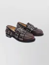 Mach&mach Vintage Leather Loafers Buckle Detail In Brown