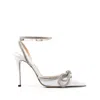 Mach&mach Mach E Mach Satin Pumps With Crystals In White