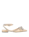 Mach&mach Mach & Mach Woman Ballet Flats Beige Size 8 Natural Raffia