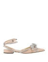 Mach&mach Mach & Mach Woman Ballet Flats Blush Size 8 Leather In Pink