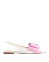 Mach&mach Mach & Mach Woman Ballet Flats Ivory Size 8 Textile Fibers In White