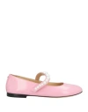 Mach&mach Sirene Faux-pearl Embellished Ballerina Flats In Pink