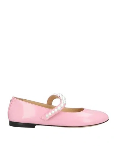 Mach&mach Mach & Mach Woman Ballet Flats Pink Size 8 Leather