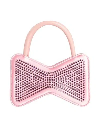Mach&mach Mach & Mach Woman Handbag Pink Size - Textile Fibers, Leather